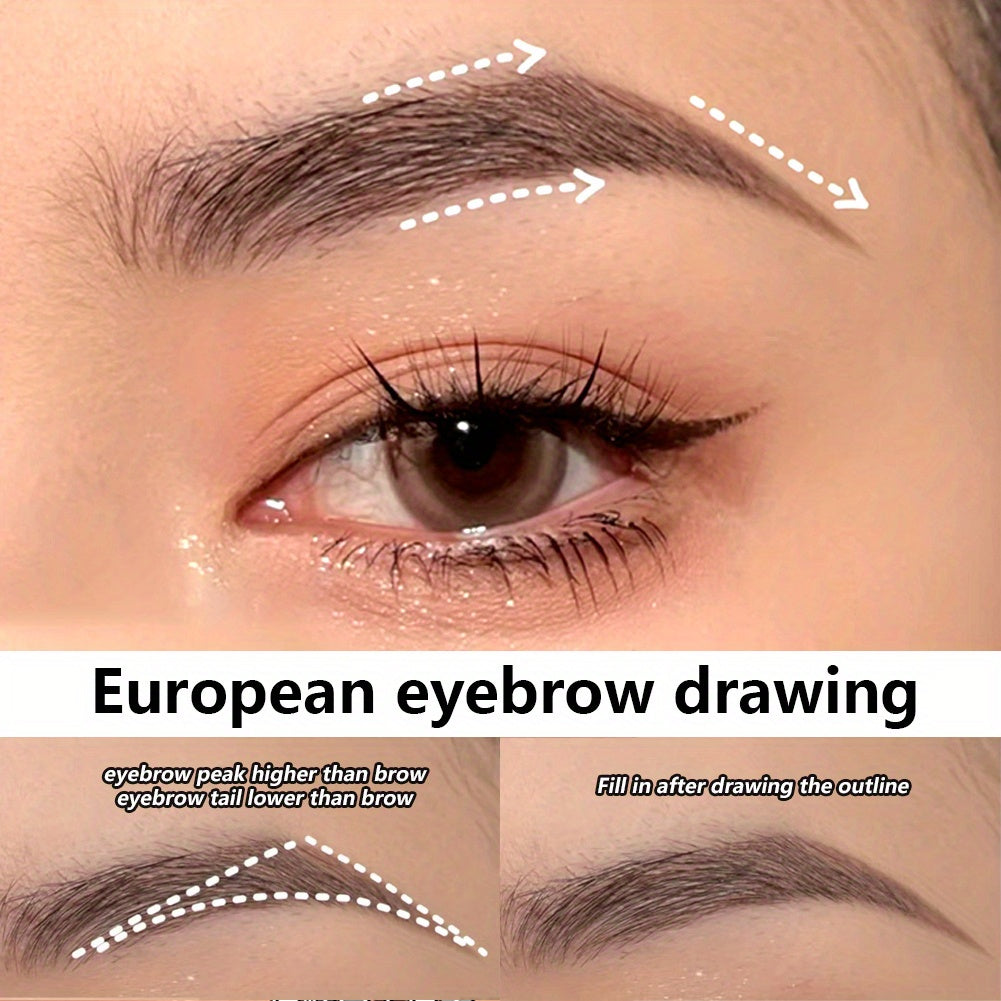 Ultra-Fine 0.008mm Waterproof Eyebrow Pen - Long-Lasting, Sweatproof, Smudge-Free Microblading Liquid Eyeliner with 2-in-1 Design for Precise, Natural-Looking Brows and Lashes - Professional, Easy-to-Use Makeup Essential