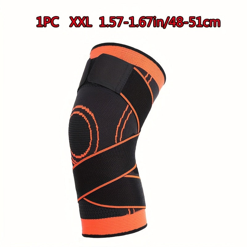 1pc Strap Knee Protector Sports Knee Support Adjustable Compression Breathable Joint Protection Sports Knee Protector Strap Compression Basketball Running, Knee Compression with Gel