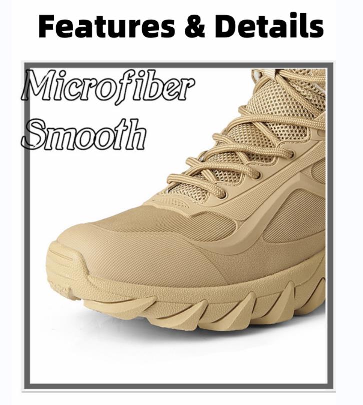 Men's Tactical Hiking Boots, Wear-resistant Non-slip Snow Boot, Winter Outdoor Camping Trekking Shoes