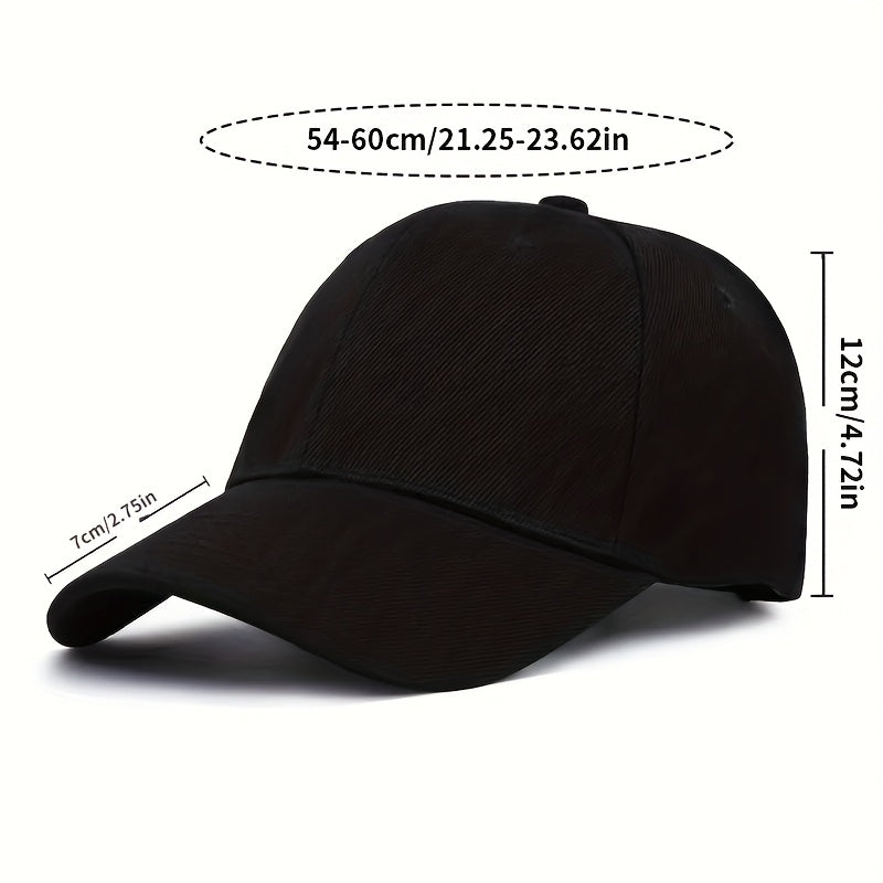Solid Color Baseball Cap For Running Workouts And Outdoor Activities, Ideal choice for Gifts