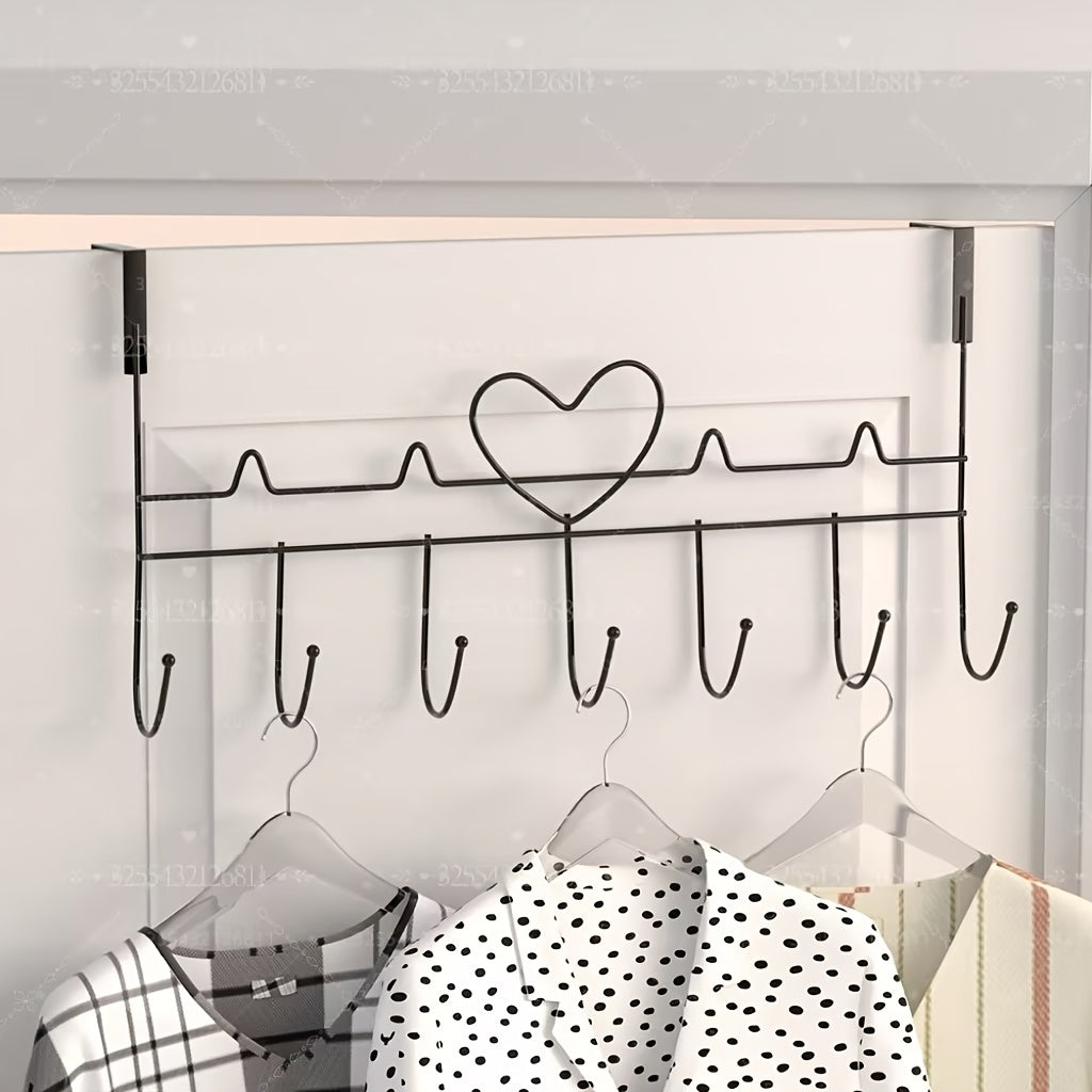 [Multi-Purpose] Contemporary Wall Mounted Hook Rack | Multi-Purpose Organizer | Painted Finish | Home and Office Use | Modern