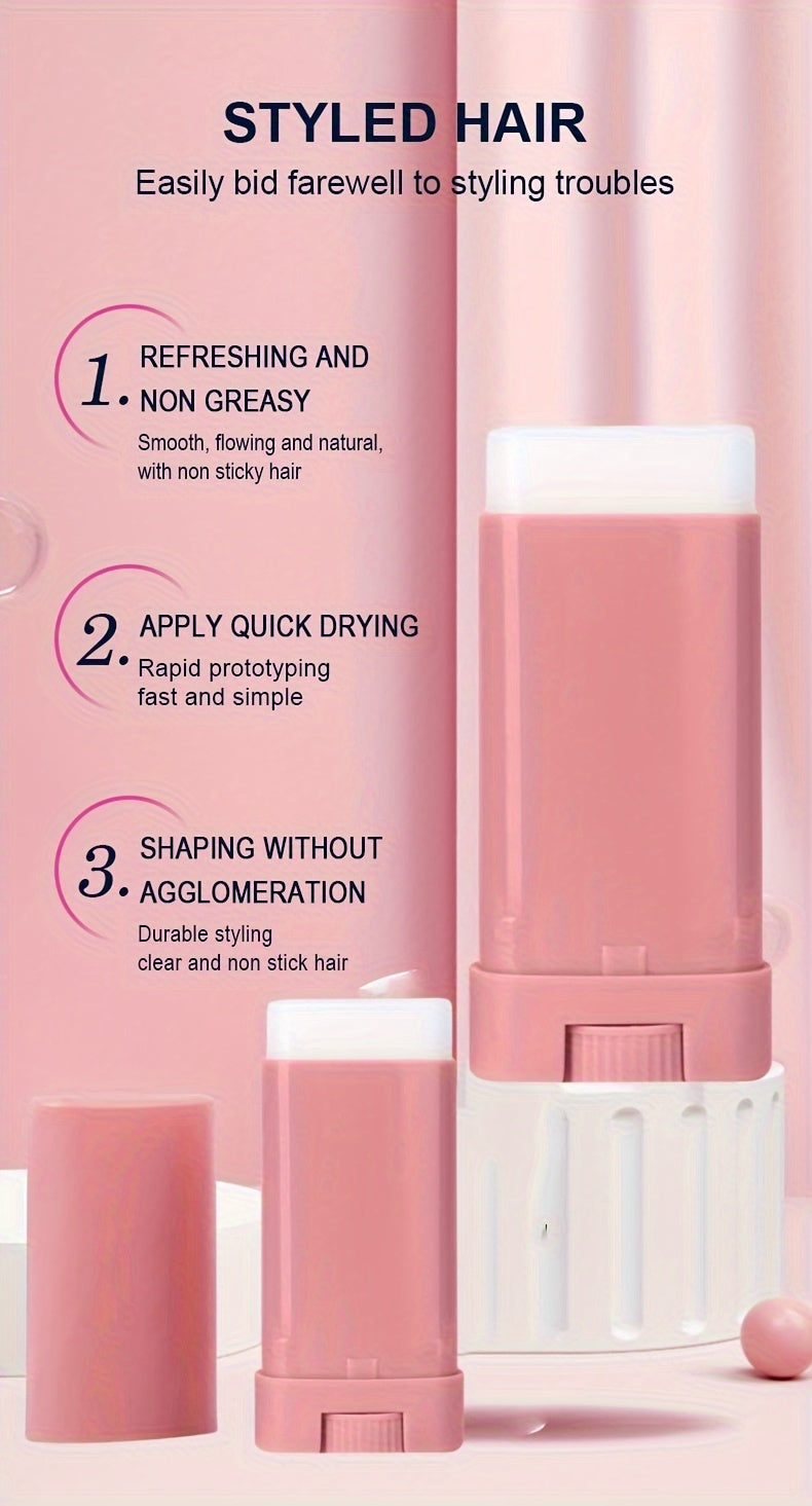 Cherry Blossom Scented Hair Wax Styling Stick 15g Long-lasting Hold Natural Fragrance Volumizing Shine for Men and Women Universal Holiday Gift