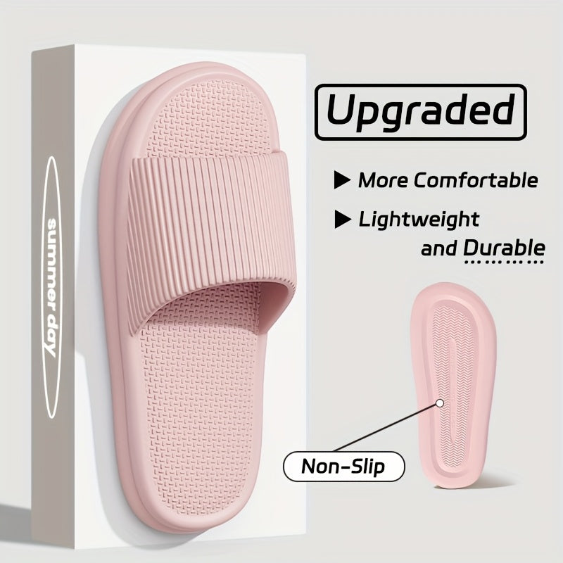 Comfortable EVA Soft Soled Slippers, Non-slip Couple Indoor Home Shower Sandals for Men and Women, Easy to Clean Flip Flops