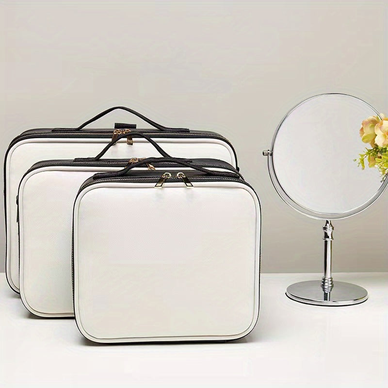 Simple Portable Makeup Zipper Handbag, Versatile Storage Bag, Travel Cosmetic Bag