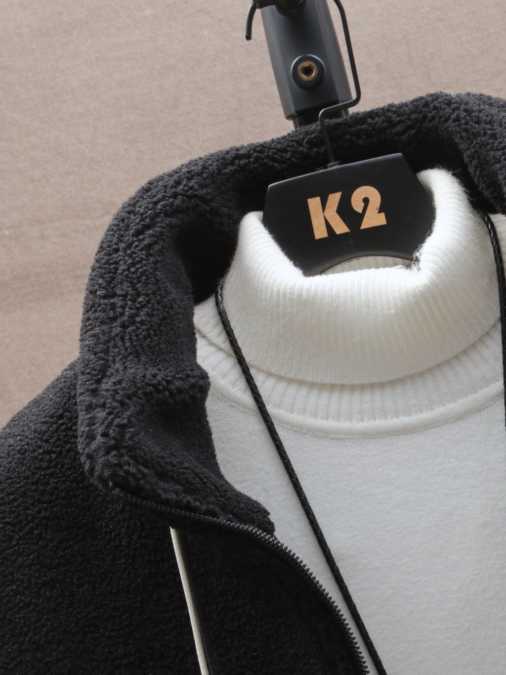 Men'S Plush Checkered Winter Coat - Blue & White, Loose Fit, Stand Collar, Zip-Up Jacket with Drawstring Hood, Casual Style for Fall/Winter, Winter Coat