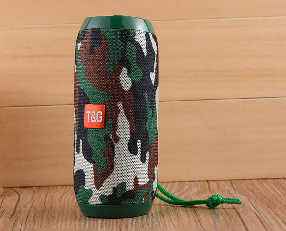 TG117 Wireless Speaker with Subwoofer, 3D Surround Sound, Portable Outdoor Speaker, Supports TF Card/U Disk, TWS, Hands-Free Calling, Compatible with Mobile Phones/Tablets, Built-in Microphone, T&G