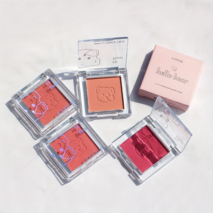 Monochrome Blush, Matte, Pearly Finish, Lifting And Color Correcting Contouring Blush Palette, Long Lasting Waterproof And Sweatproof Rouge Palette, Nude Makeup Tool