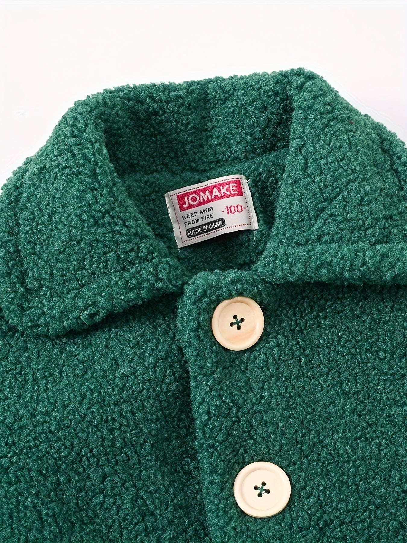 JOMAKE Girls' Winter Coat - Pastel Pink & Ombre Jacket with Button Front Closure, Soft Fleece-Lined Lapel Collar, Non-Stretchy Fabric for Everyday & Formal Events, Long Sleeve Casual Outerwear for School, Travel - Cute Korean