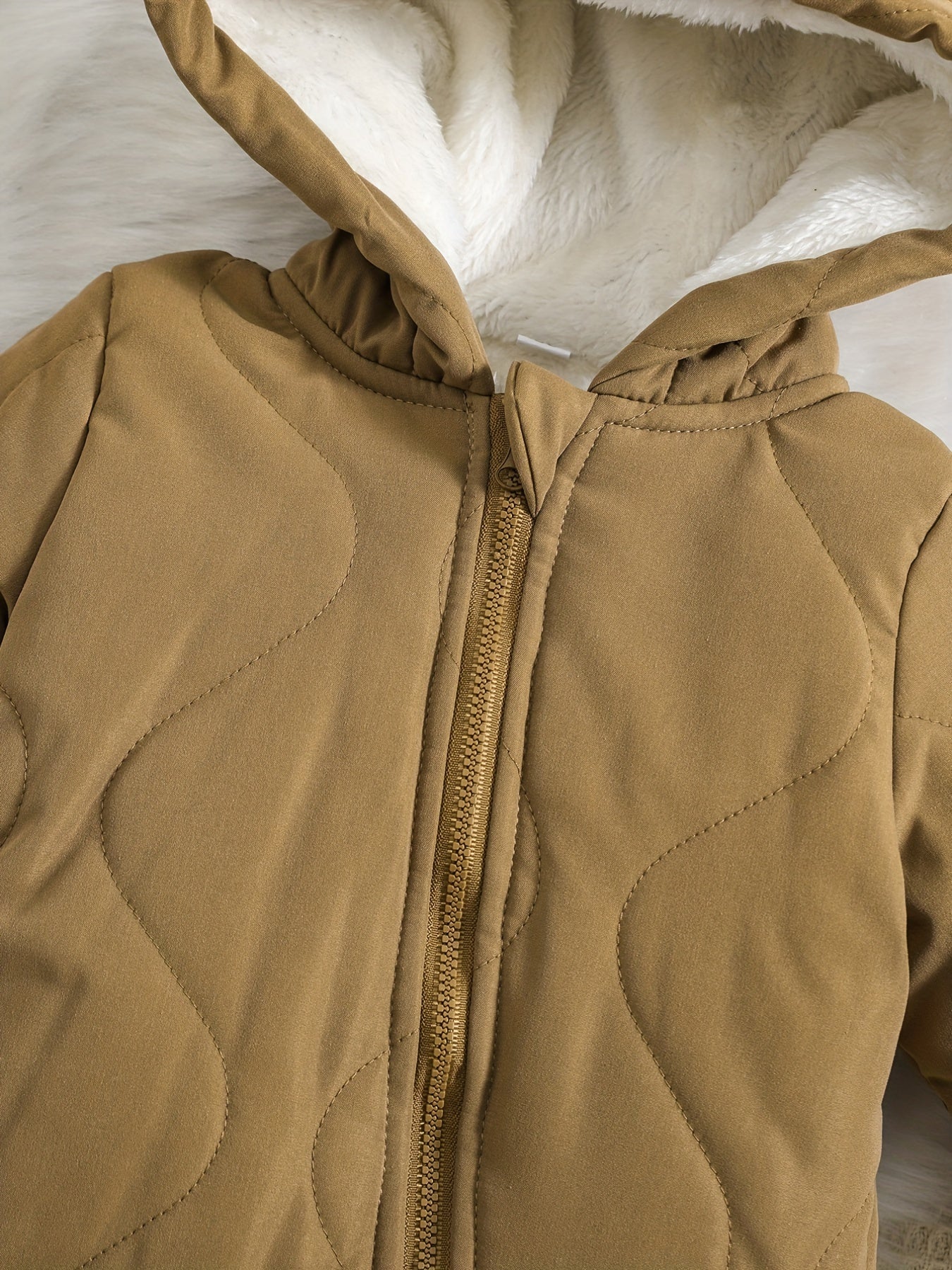 Baby Thickened Romper Autumn and Winter Outdoor Suit Newborn Set with Fleece Lining Zipper for 0-1 Year Old Youngsters' Clothes Christmas/Halloween/Thanksgiving Day, for Outdoor