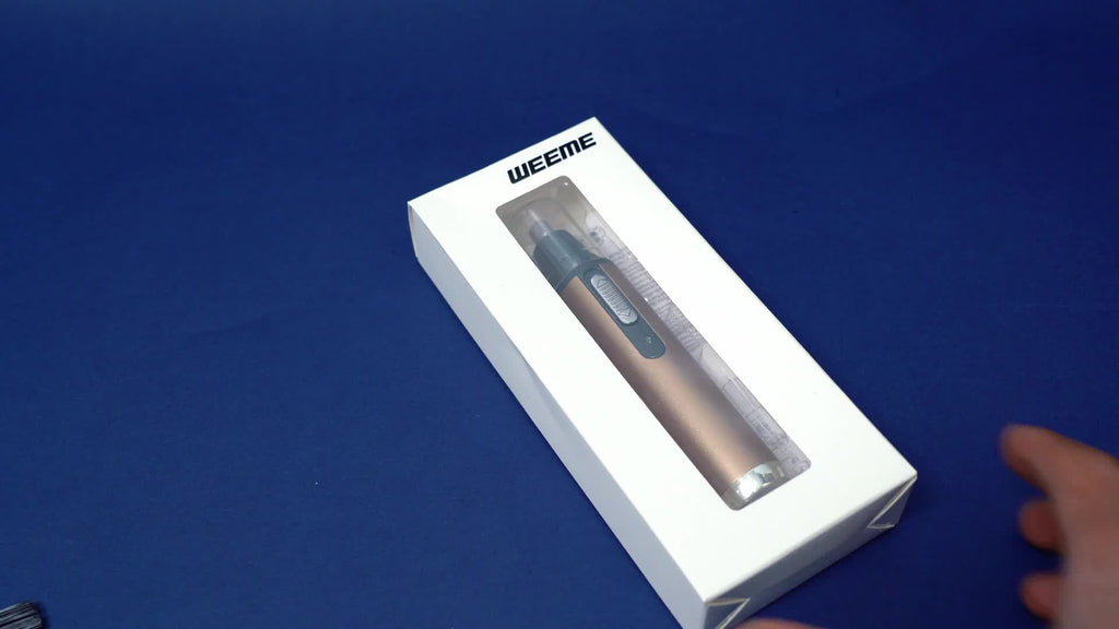 WEEME Electric Nose Hair Trimmer, USB Rechargeable Nose and Ear Hair Clipper, Unisex Nose Shaver, Eyebrow and Facial Hair Removal Device