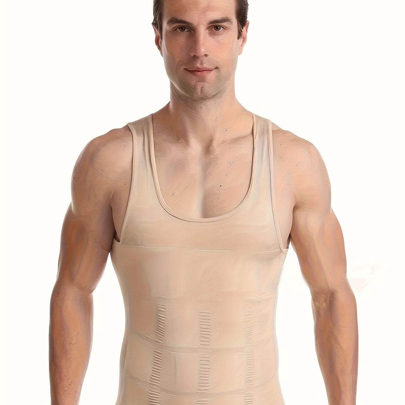 Men's Compression Body Shaper Tank Top, Slimming Vest