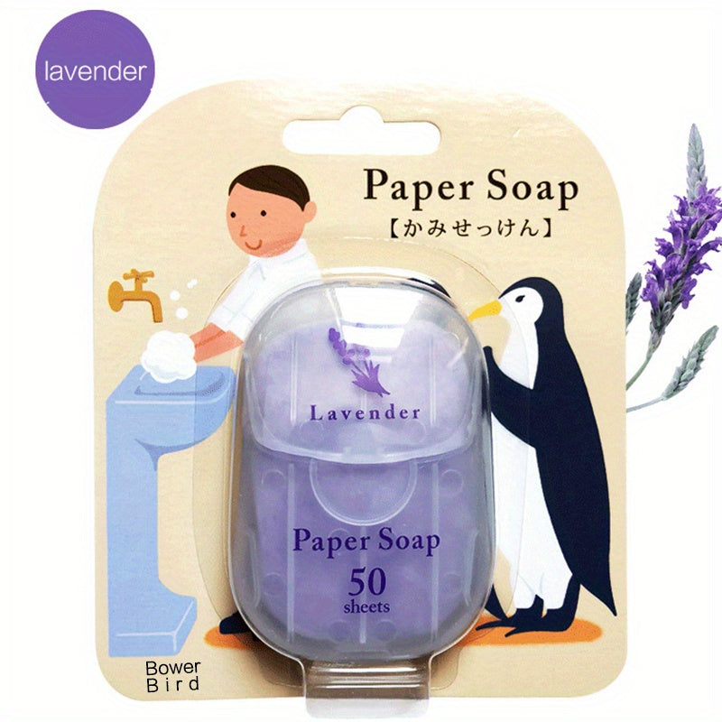 50 Pcs Foaming Portable Soap Paper Sheets, Disposable Travel Scented Bath Slice Sheet, Confetti Slide Flakes For Travel And Outdoor Father's Day Gift