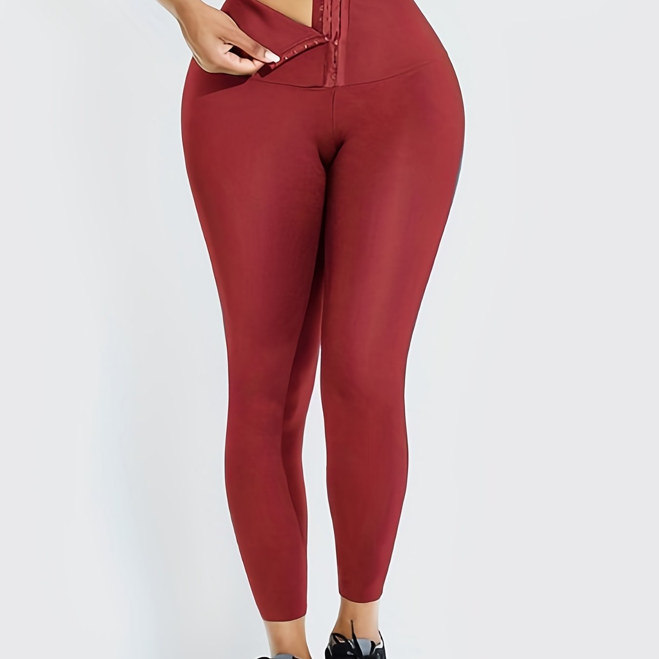 Women's Tummy Control Leggings - Quick Dry, Butt Lifting, Body Shaping Activewear Pants Wide Waistband