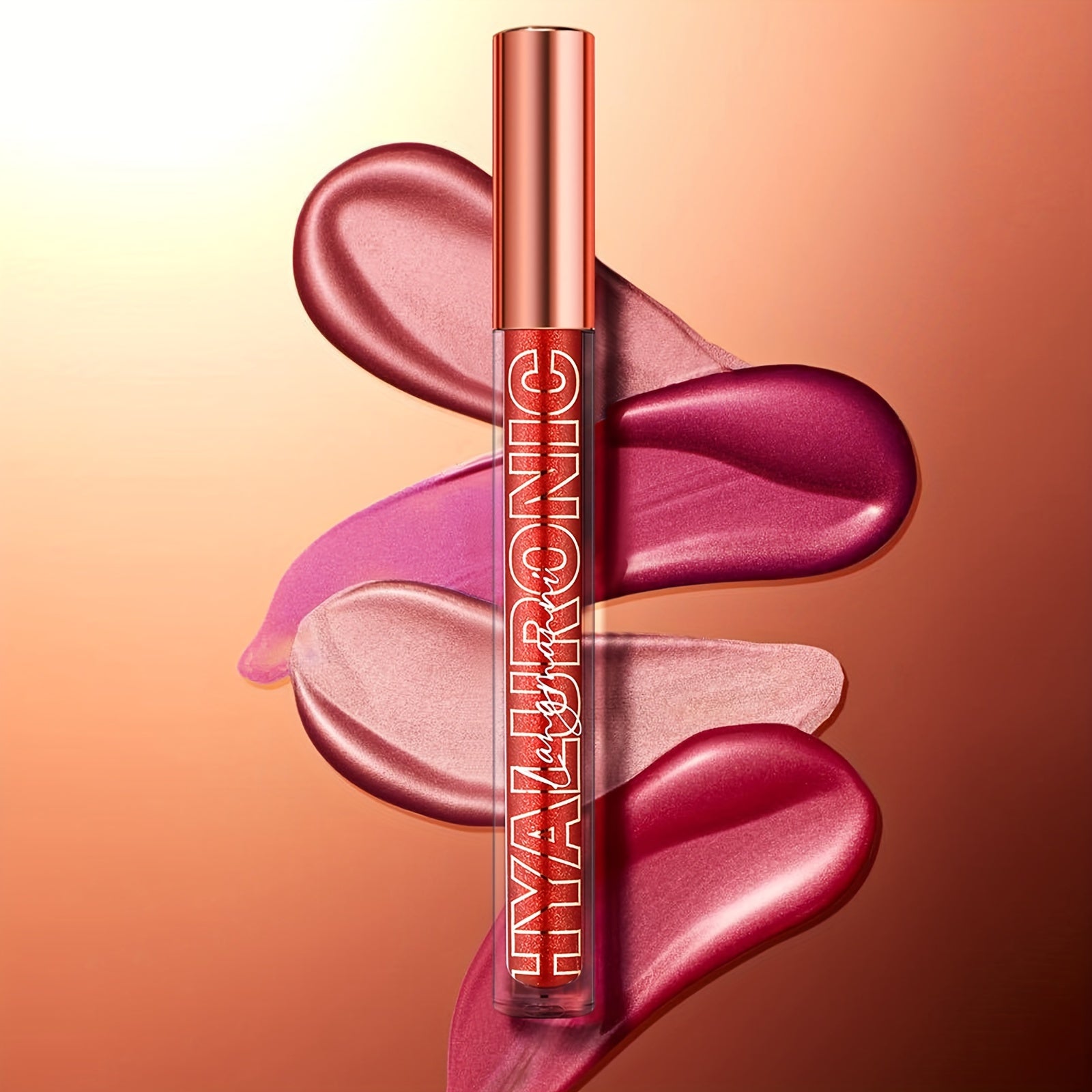 Eight Colors Hyaluronic Acid Moisturizing Lip Glaze Glitter Gloss - Non-Stick, Hydrating, Natural Nude Makeup - Perfect Valentine's Day Gifts, Music Festival Essentials, Long-Lasting, Cruelty-Free, Paraben-Free