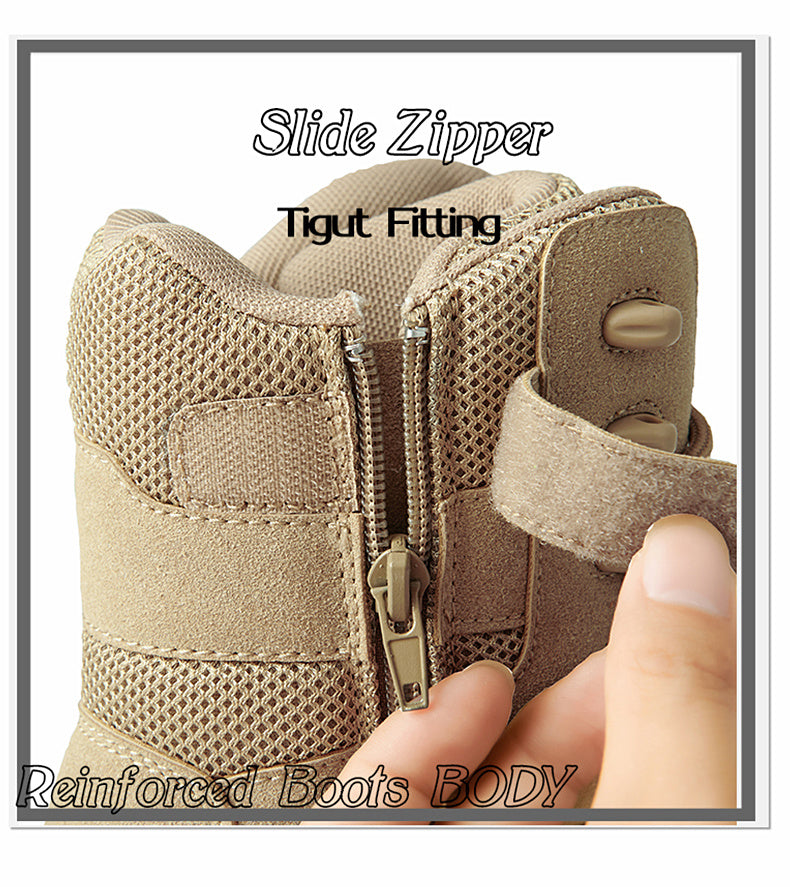 Men's Tactical Hiking Boots, Wear-resistant Non-slip Snow Boot, Winter Outdoor Camping Trekking Shoes