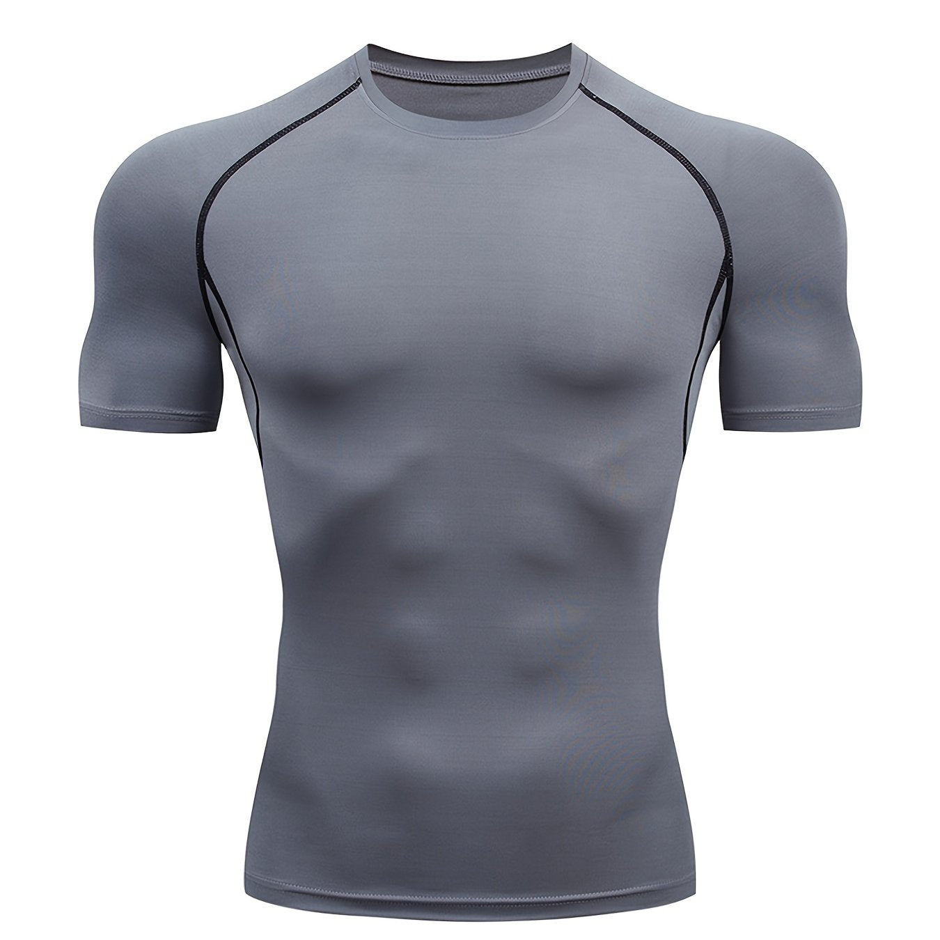 Quick-Drying Men's Base Layer Top for Outdoor Training - High Stretch & Breathable