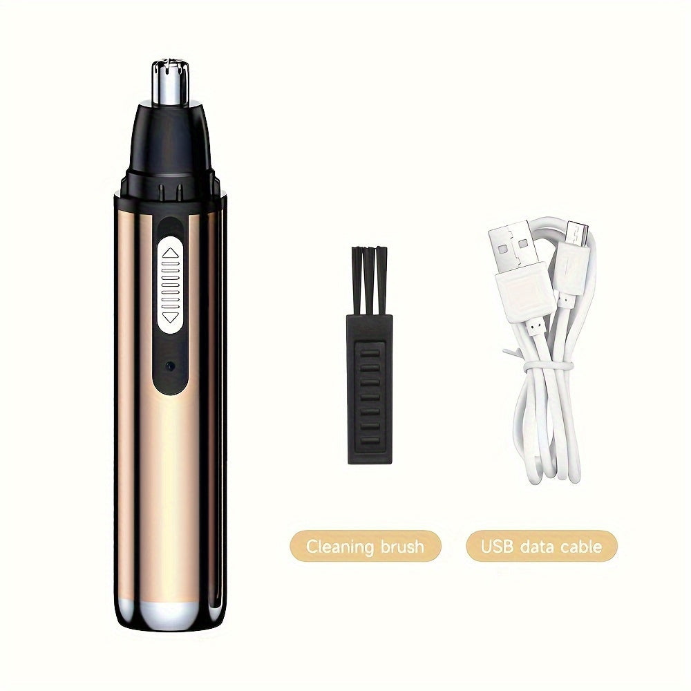 WEEME Electric Nose Hair Trimmer, USB Rechargeable Nose and Ear Hair Clipper, Unisex Nose Shaver, Eyebrow and Facial Hair Removal Device