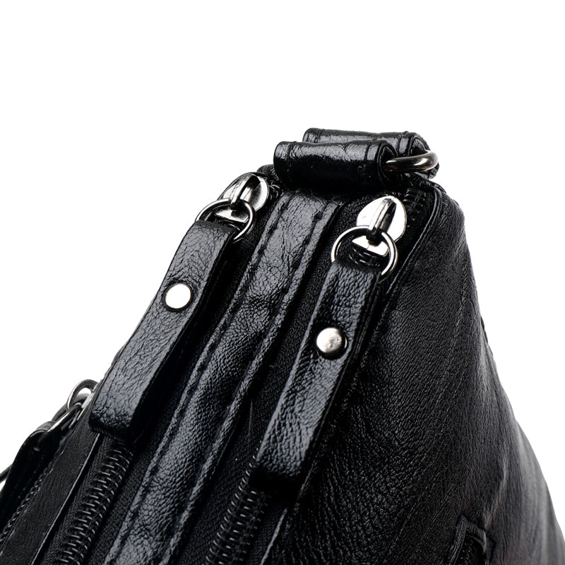 Flower Pattern Crossbody Bag, Fashion Zipper Shoulder Bag, Casual Purse For Women