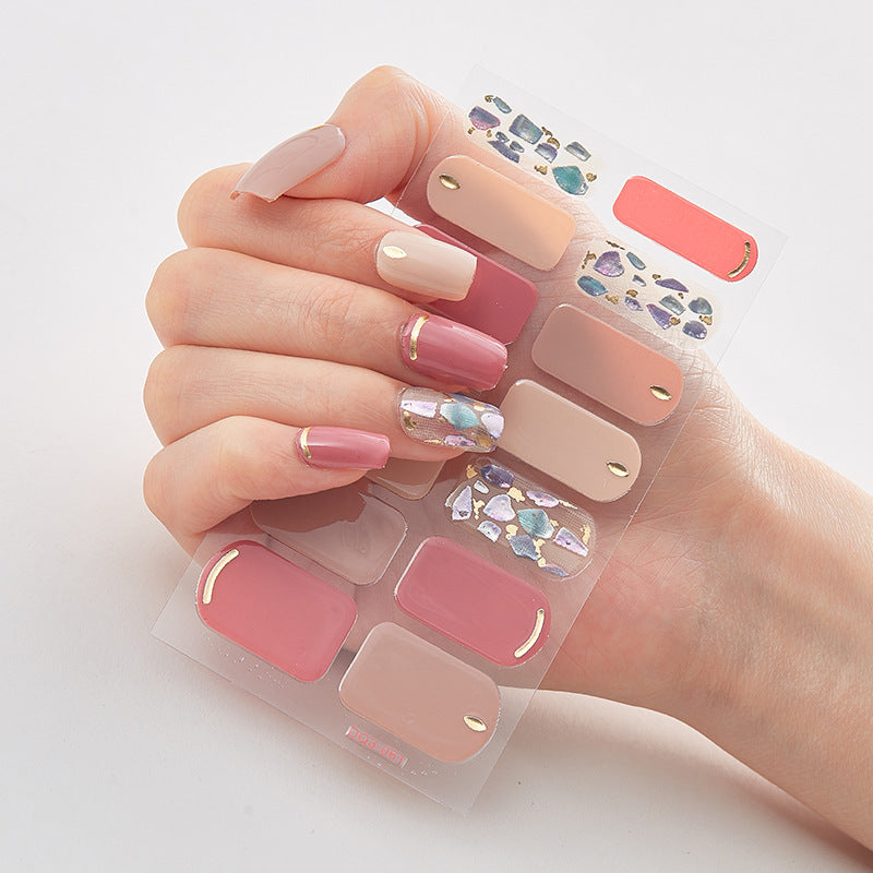Full Nail Stickers, Elegant Full Wrap Nail Stickers, Self-adhesive Nail Decals For Women