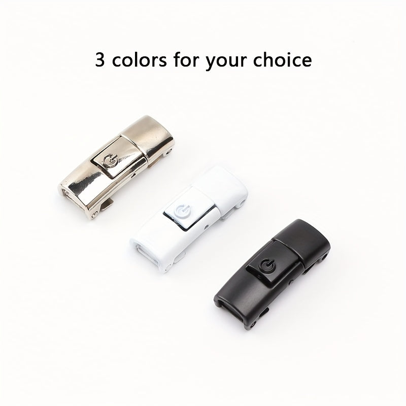 [Polyester Sneaker Accessories] White Polyester 1Pair Women's Sneaker Accessories, No Laces with Buckles