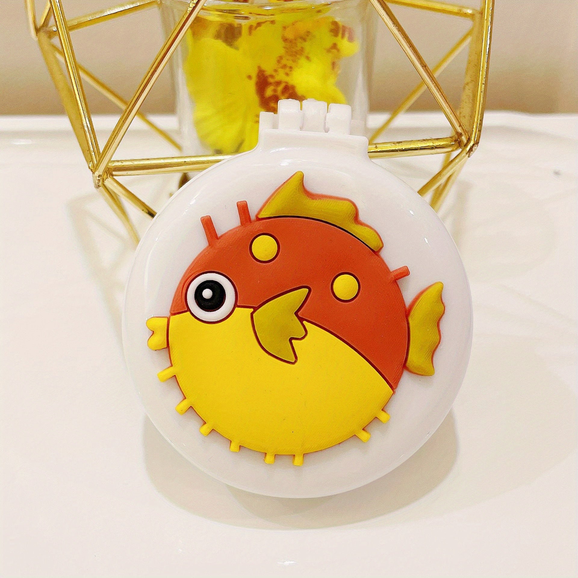 1pc Portable Folding Comb with Makeup Mirror - Air Cushion Massage Hair Brush for Normal Hair - Travel Pocket Mini Hair Brush Essentials for Women