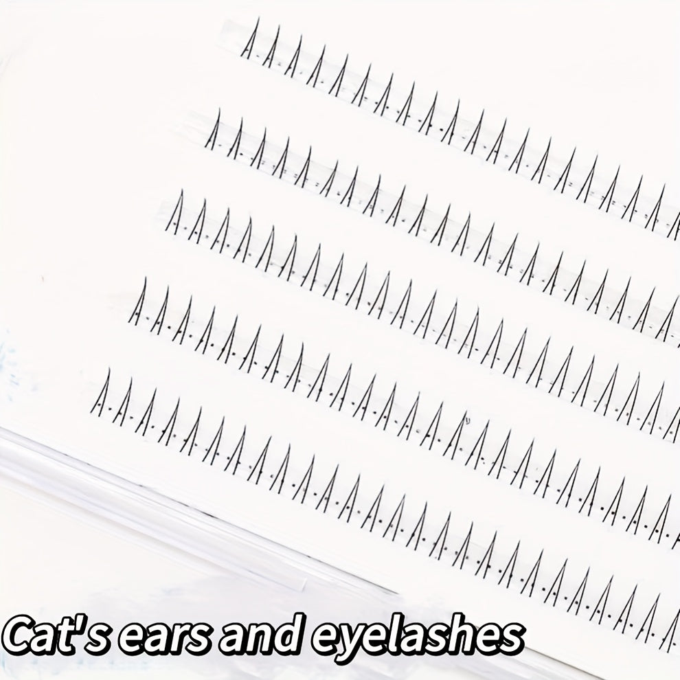 120 Clusters V-Shaped Bottom Lashes - Natural, Lightweight, Easy-to-Apply, 5/6/7mm Individual Lash Extensions for Makeup Artists and Beginners - Perfect for Creating a Full, Dramatic Eye Look