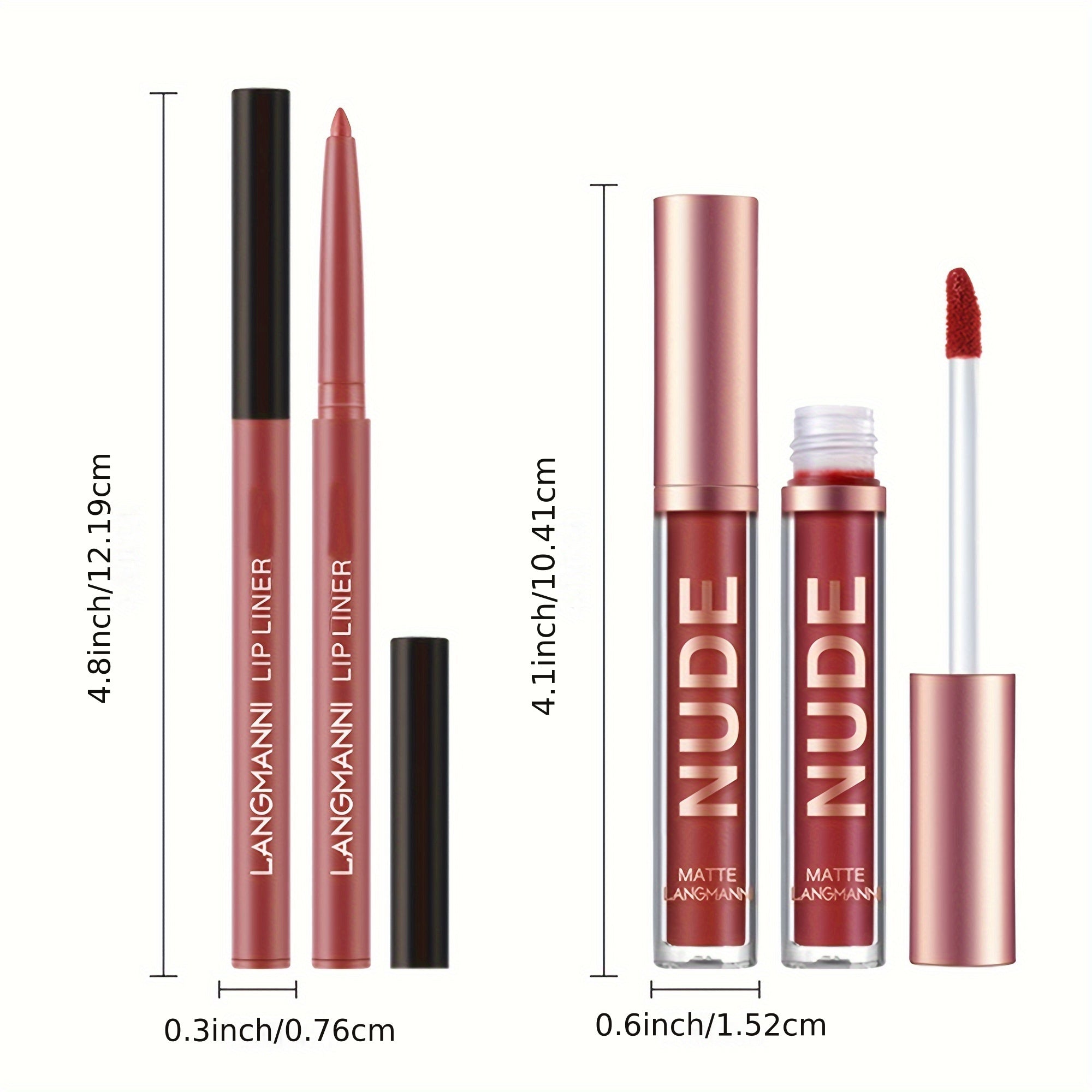 Combination Set of Lip Liner and Lip Gloss
