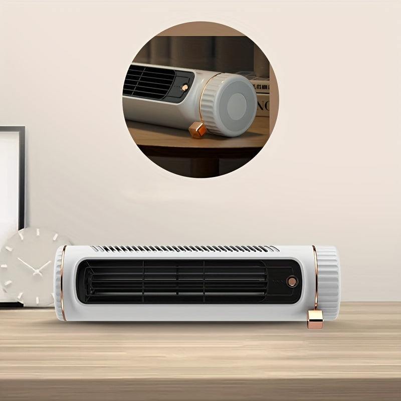 Quiet 3-Speed Portable Fan - USB Rechargeable with 8-Hour Cool Airflow - Ideal for Travel, Outdoor Activities, Office & Home Comfort