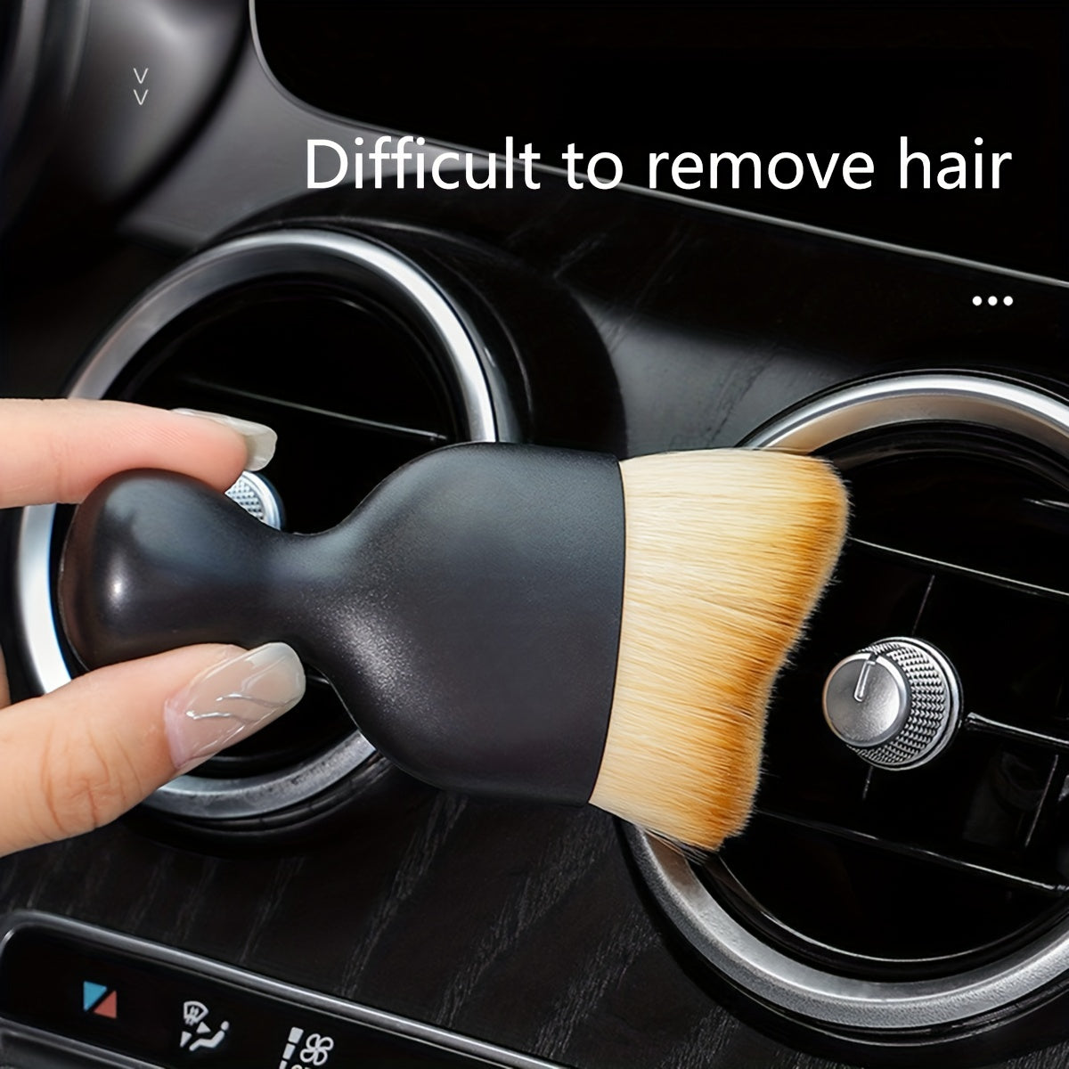 1pc Car Interior Cleaning Brush, Compact Soft Bristle Brush, Car Seat Center Console Gap Interior Dust Removal Artifact, Car Interior Air Conditioner Air Outlet Cleaning Brush, Car Accessories, Men Gift