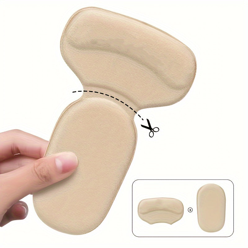 Heel Inserts For Women And Men Reusable Soft Sponge Heel Pads For Shoes That Are Loose Boots High Heel Grips Blister Protectors Heel Pedicure Stools For Nail Tech