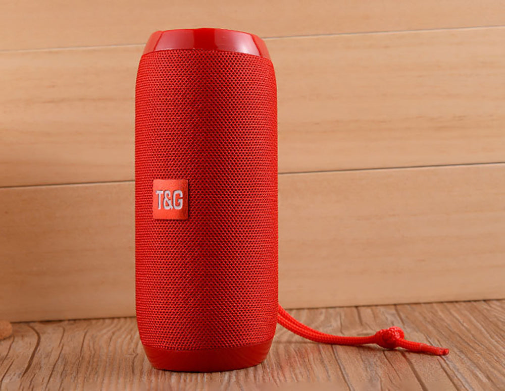TG117 Wireless Speaker with Subwoofer, 3D Surround Sound, Portable Outdoor Speaker, Supports TF Card/U Disk, TWS, Hands-Free Calling, Compatible with Mobile Phones/Tablets, Built-in Microphone, T&G