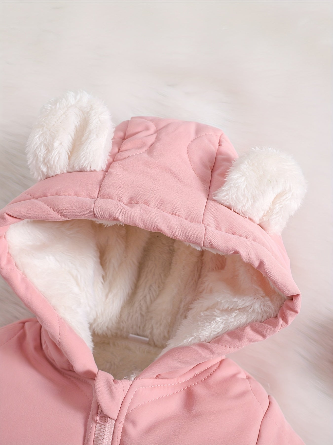 Baby Thickened Romper Autumn and Winter Outdoor Suit Newborn Set with Fleece Lining Zipper for 0-1 Year Old Youngsters' Clothes Christmas/Halloween/Thanksgiving Day, for Outdoor