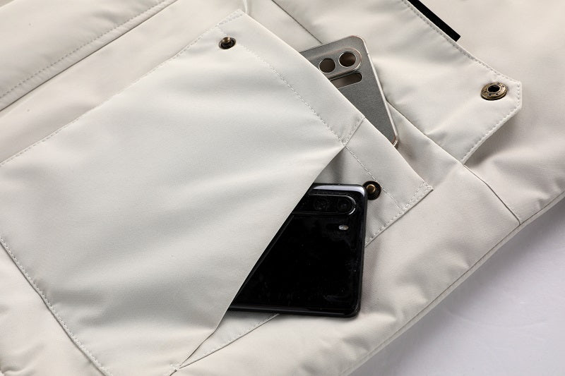 Men'S Winter Windbreaker Jacket with Lamb Fur Collar, Polyester 100% Windproof Zippered Sports Jacket, Alphabet Pattern, Regular Sleeve, Casual Outdoor Wear, H Fit, 150g/m² Fabric Weight