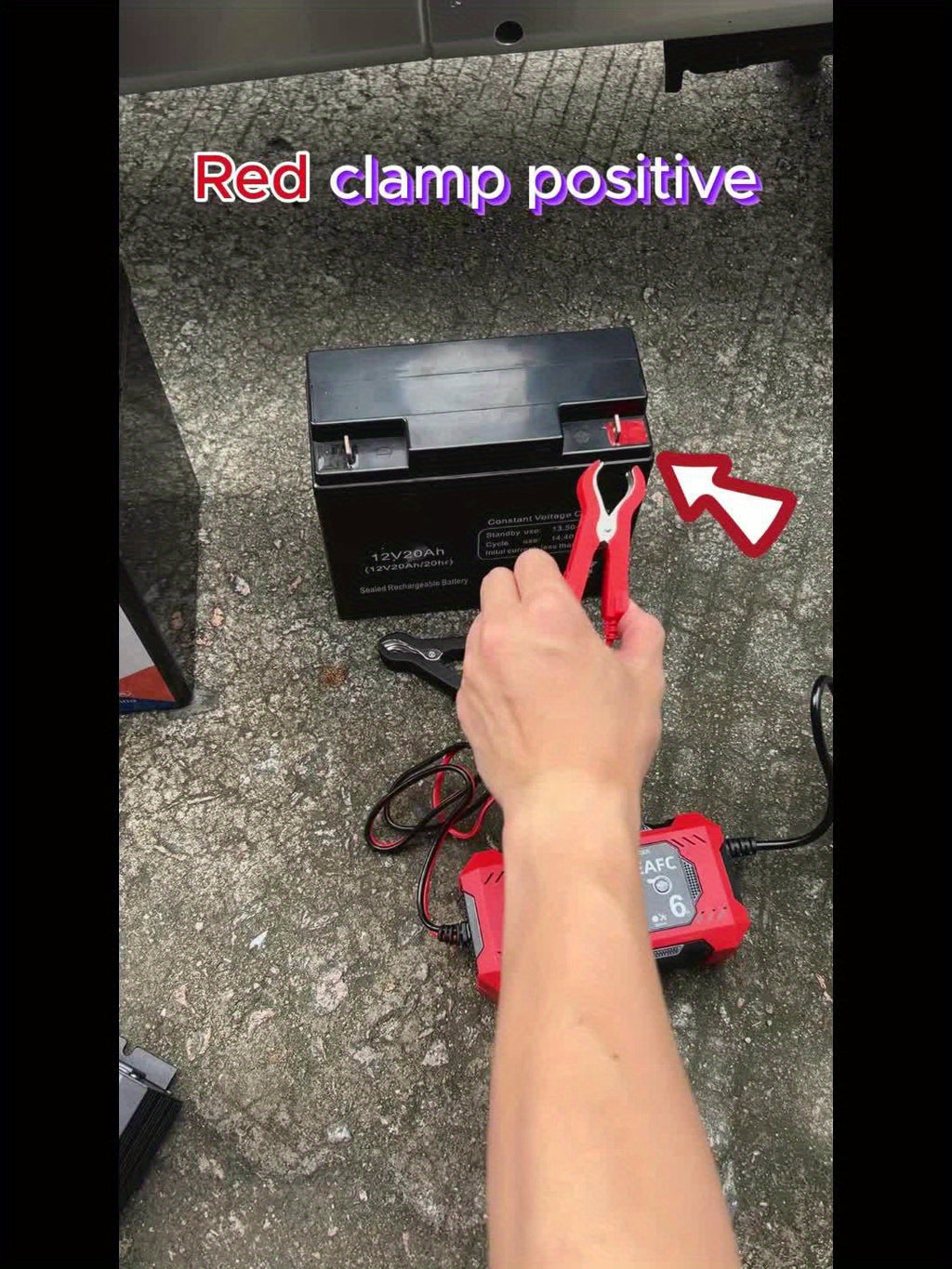 Car Battery Charger, 12V 6A Smart Battery Trickle Charger Auto 12V 24V Battery Maintainer for Car Truck Motorcycle Lawn Mower Marine Lead Acid Battery, Vehicle Battery Maintenance, Automotive Battery Care, Compact Charger, Po