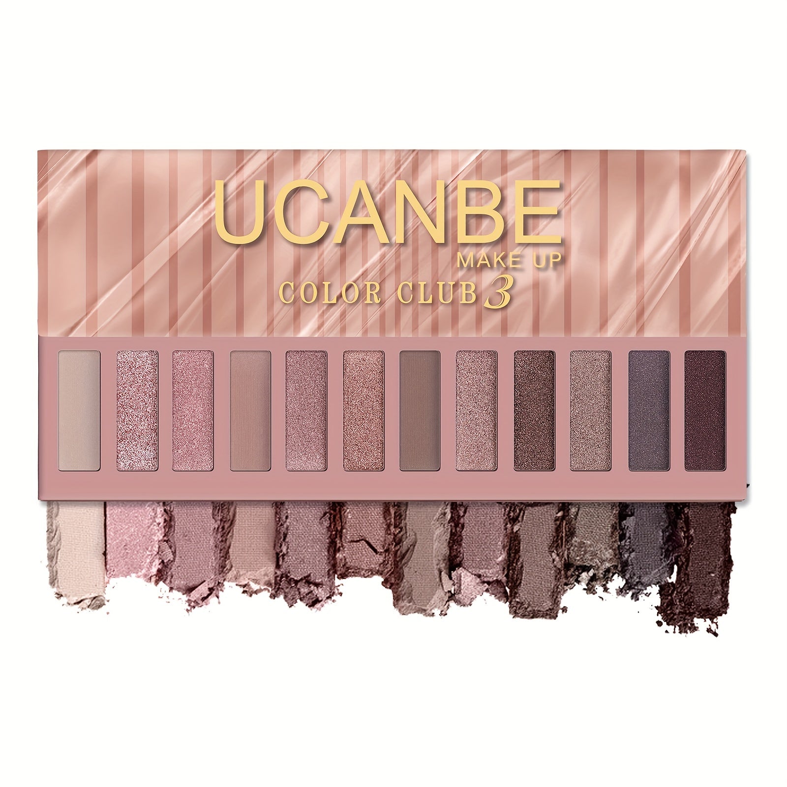 12 Colors Eyeshadow Palette, Shimmer Matte Finish, Rich Color Velvet Texture, Nude Eyeshadow Makeup Palette