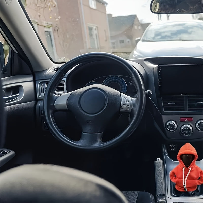 Mini Car Gear Shift Cover Hoodie Car Gear Shift Cover, Interior Accessories Shift Knobs Fashionable Shirt Trim