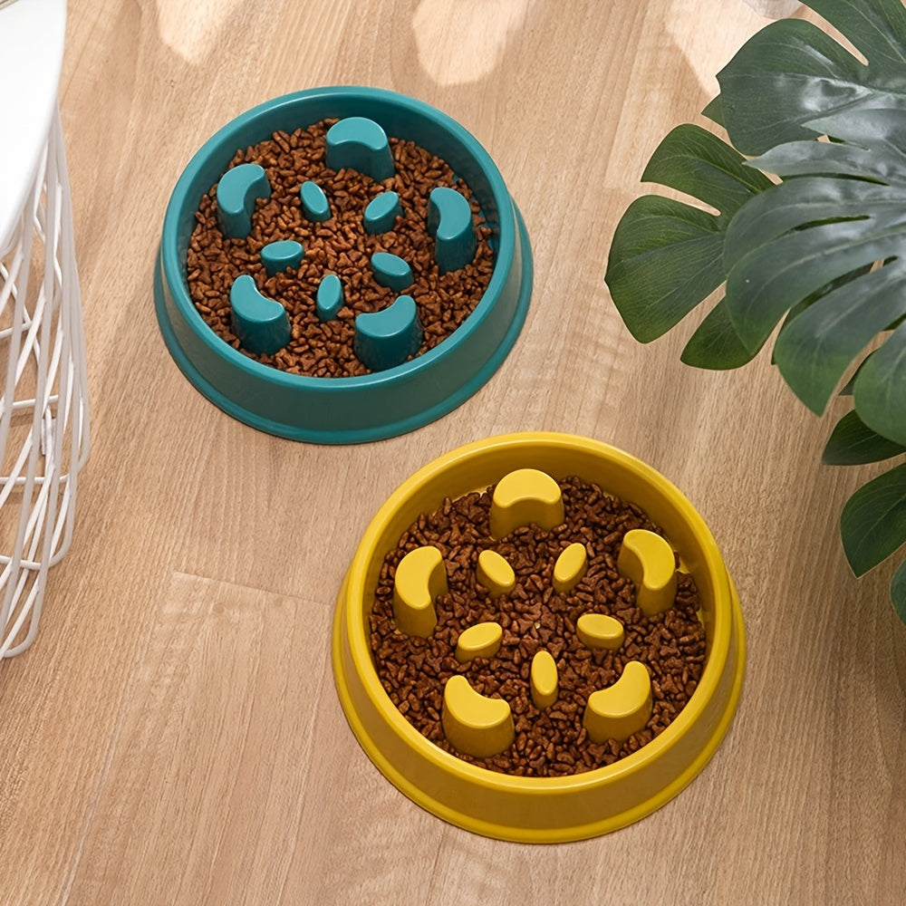 Slow Feeder and Water Bowl Station Set for Dogs and Cats - Promotes Healthy Eating Habits and Hydration