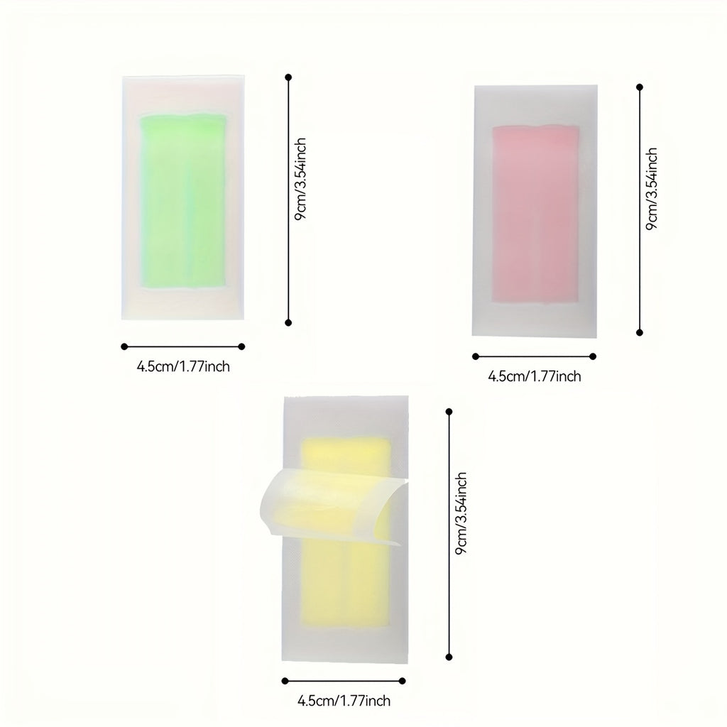 WAXKISS Green Aloe Vera Hair Removal Wax Strips Ready-To-Use Peel-Off Face Eyebrow Lip Mustache Cheek Wax Hair Removal Small Wax Strips Portable And Practical Painless And Fast Hair Removal Gentle And Non-Irritating 20 Small