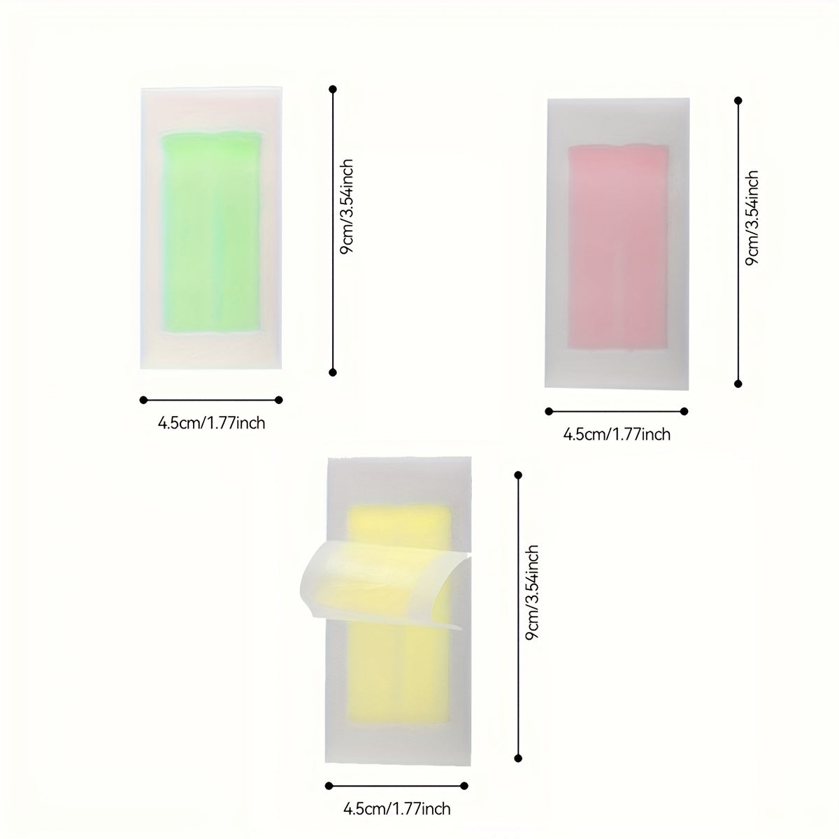 WAXKISS Green Aloe Vera Hair Removal Wax Strips Ready-To-Use Peel-Off Face Eyebrow Lip Mustache Cheek Wax Hair Removal Small Wax Strips Portable And Practical Painless And Fast Hair Removal Gentle And Non-Irritating 20 Small