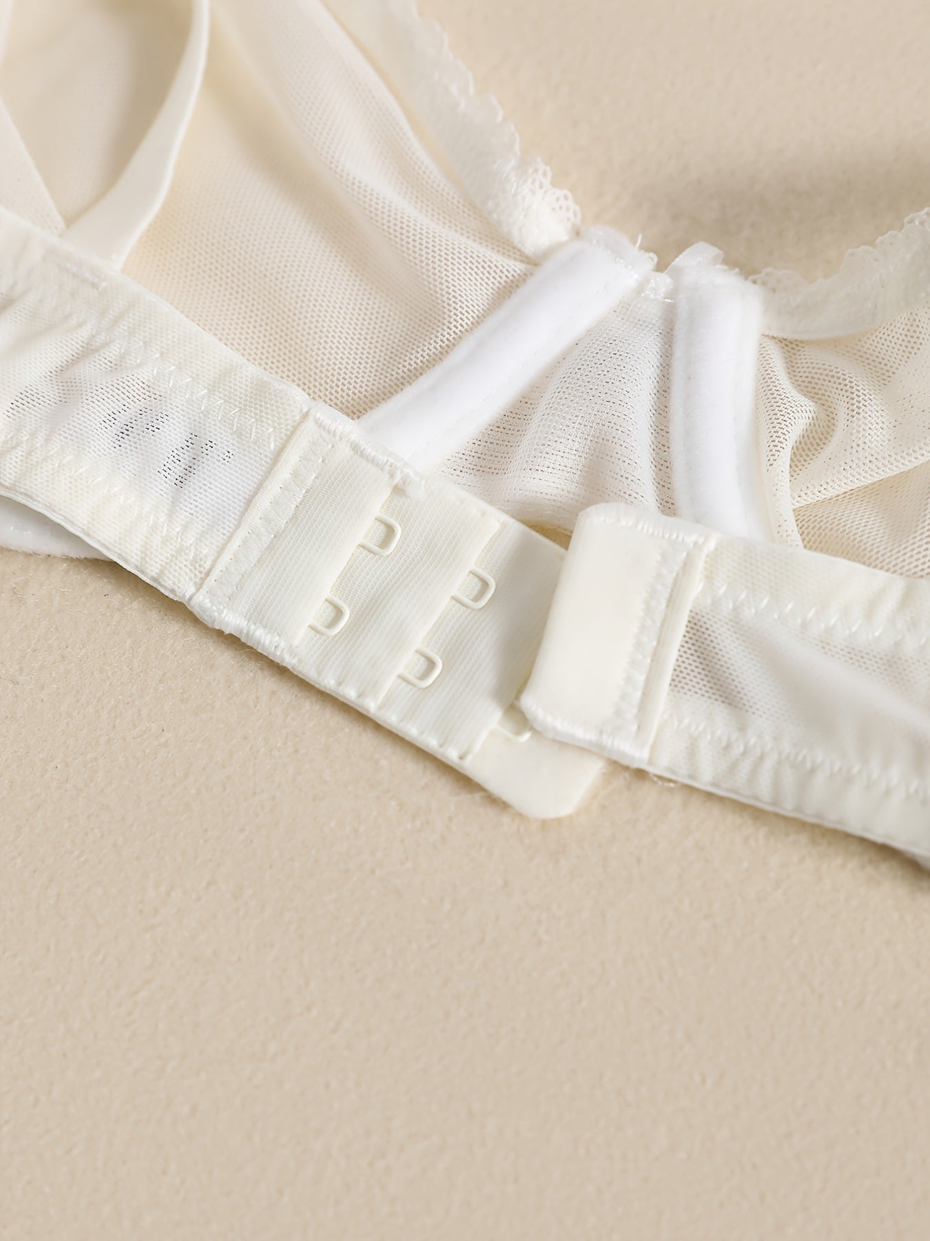 Transparent Mesh Thin Unlined Bra, Breathable Sheer No Pad Knitted Fabric Everyday Intimates Bra, Women's Lingerie & Underwear