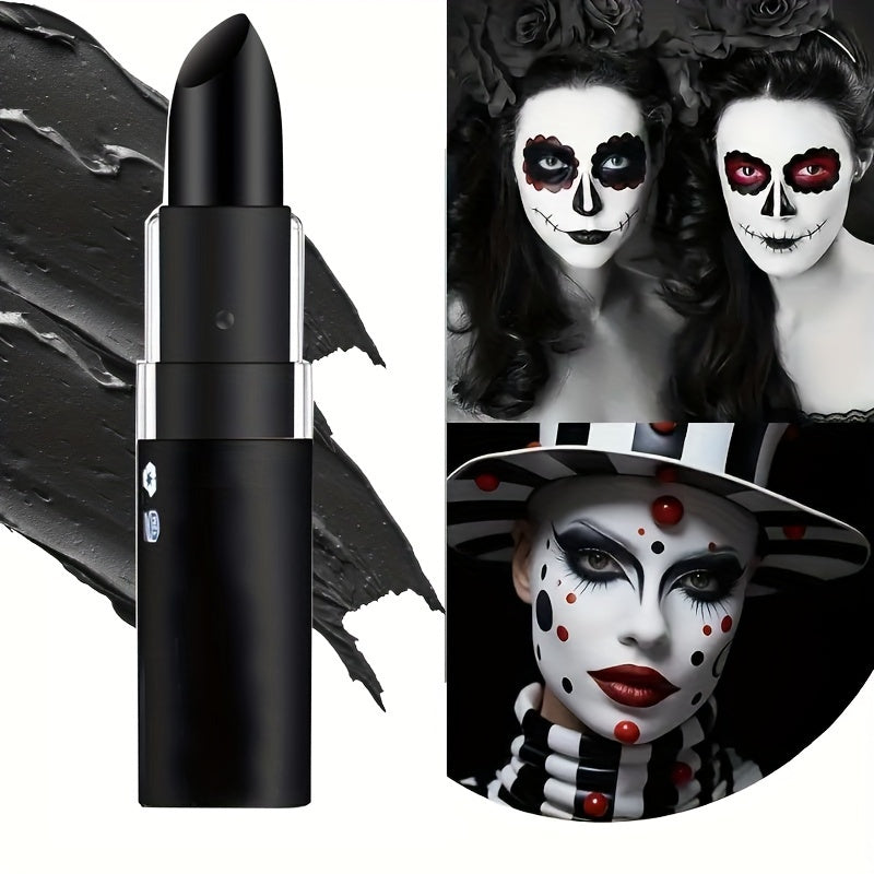 Vitality Lipstick Matte Green Black Goth Nude Velvet - Waterproof Long Lasting Party Stage Retro Makeup Vampire Olive Green Black Purple Halloween Creative Makeup