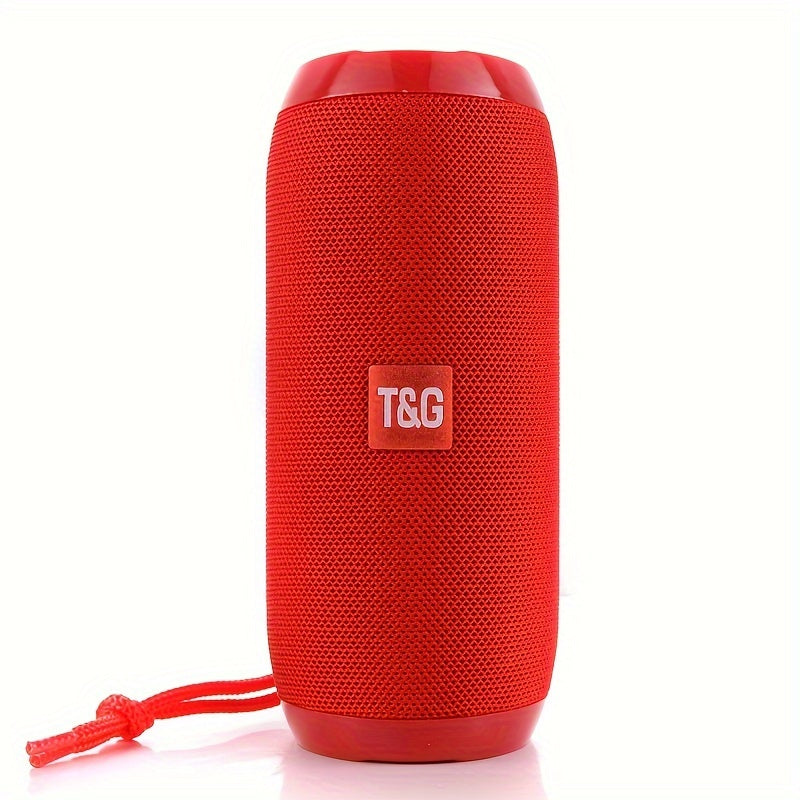 TG117 Wireless Speaker with Subwoofer, 3D Surround Sound, Portable Outdoor Speaker, Supports TF Card/U Disk, TWS, Hands-Free Calling, Compatible with Mobile Phones/Tablets, Built-in Microphone, T&G