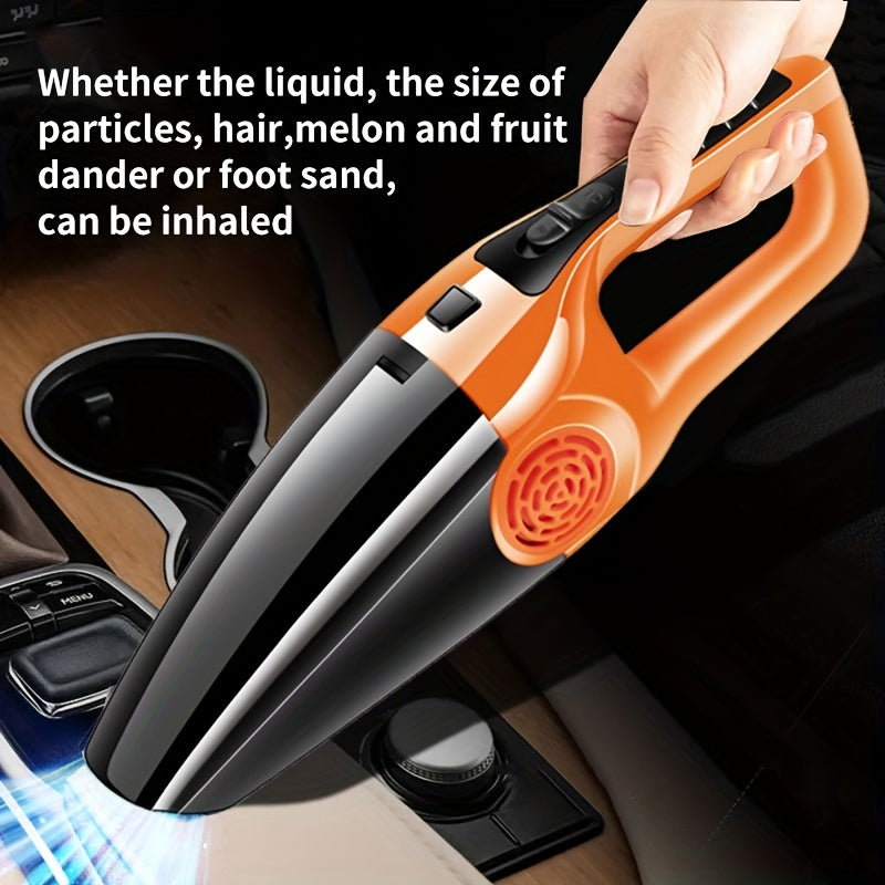 Car Vacuum Cleaner for Home Use, Large Suction Powerful Powerful Vacuum Cleaner for Car, Small Car Interior Vacuum Cleaner, Dry and Wet Dual-Use, Without Battery