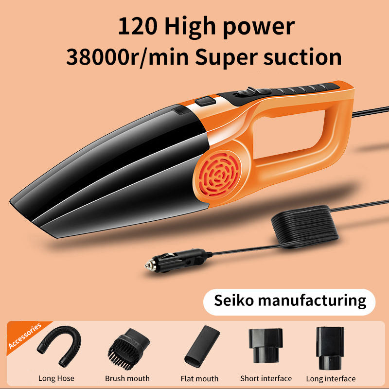 Car Vacuum Cleaner for Home Use, Large Suction Powerful Powerful Vacuum Cleaner for Car, Small Car Interior Vacuum Cleaner, Dry and Wet Dual-Use, Without Battery