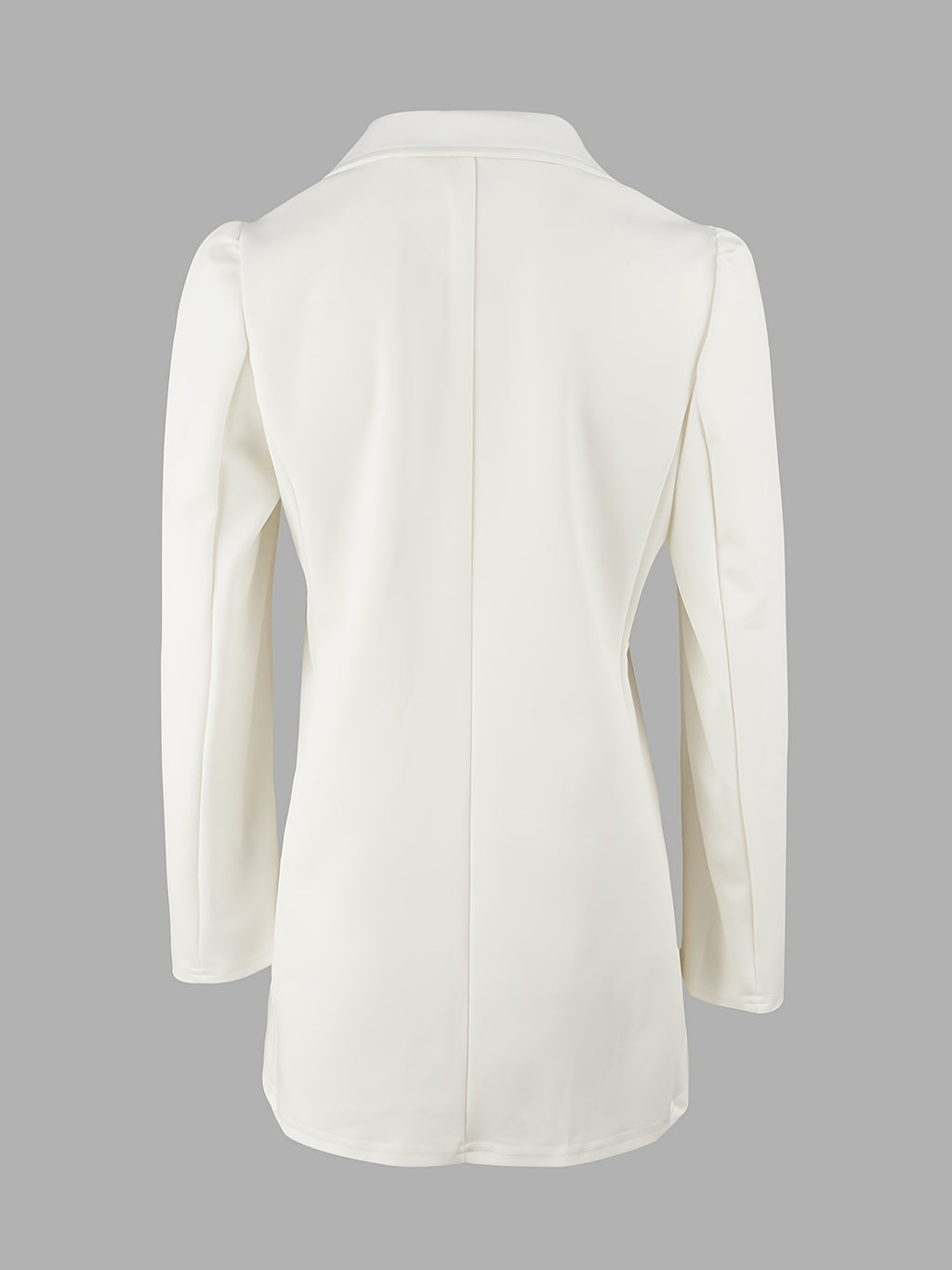 Blazers Two-piece Set, Casual Fashion Solid Loose Long Sleeve Blazers & Mini Skirt, Women's Clothing