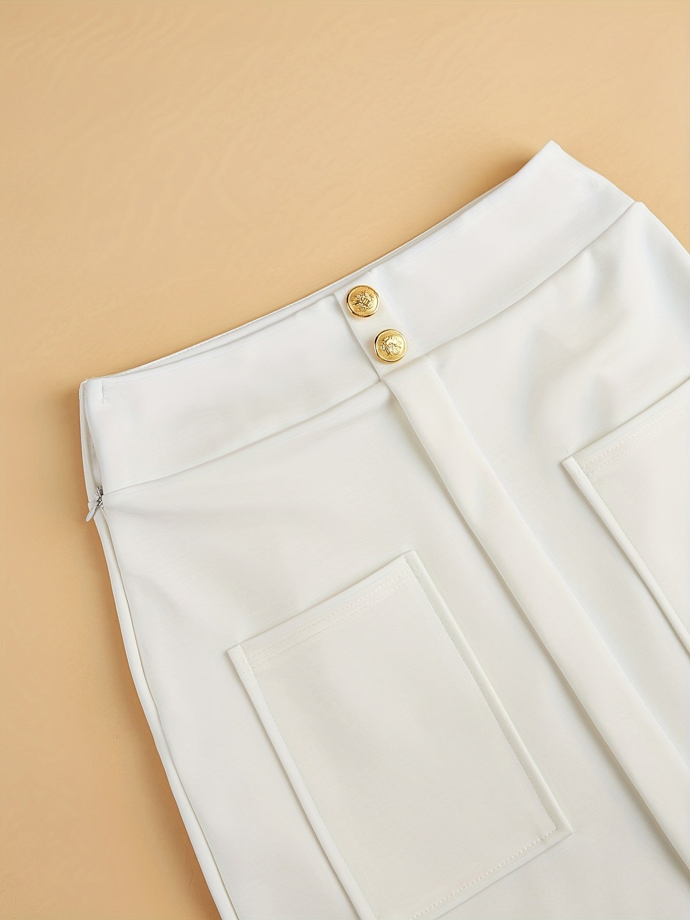 Blazers Two-piece Set, Casual Fashion Solid Loose Long Sleeve Blazers & Mini Skirt, Women's Clothing