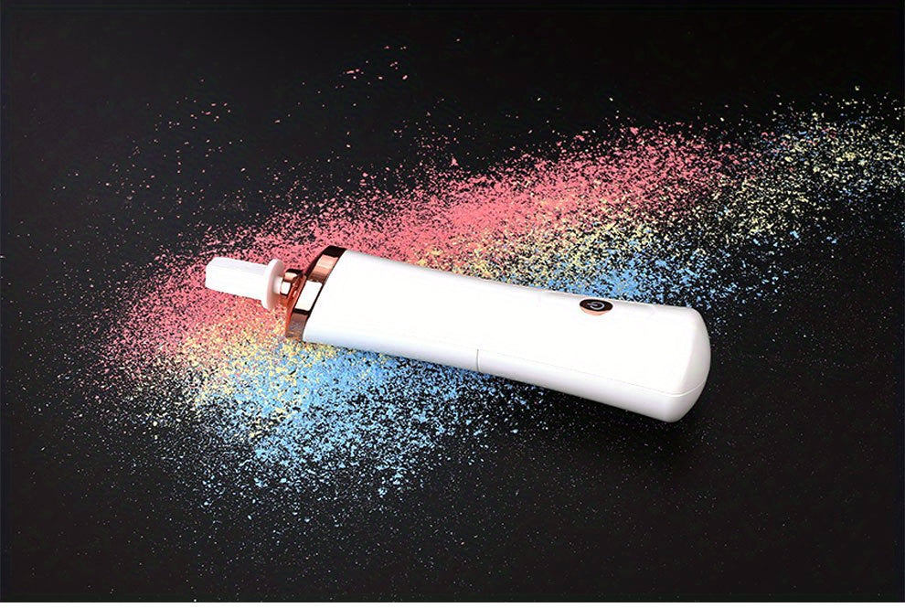 QuickClean Battery-Operated Makeup Brush Cleaner - Efficient Residue Removal, Adjustable Speeds, With Drying Function, Perfect for Home and Travel Use
