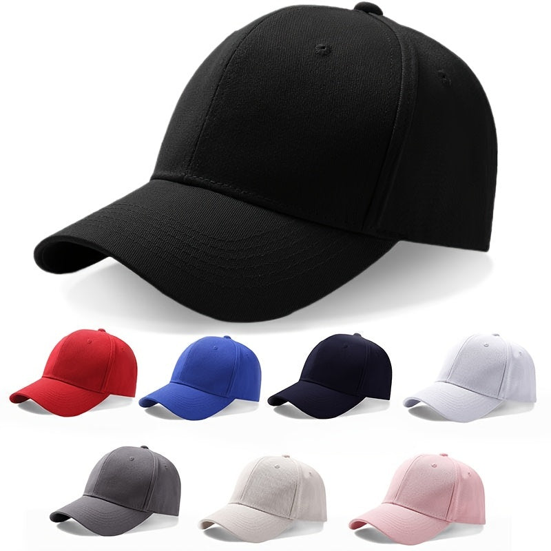 Solid Color Baseball Cap For Running Workouts And Outdoor Activities, Ideal choice for Gifts