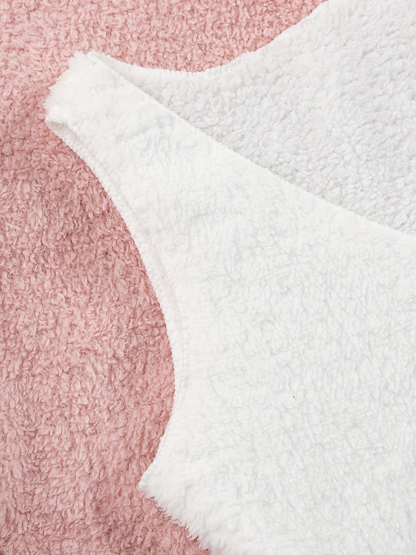 Warm Fuzzy Pajama Set, Long Sleeve Hooded Robe & Tank Top & Drawstring Shorts, Women's Sleepwear & Loungewear