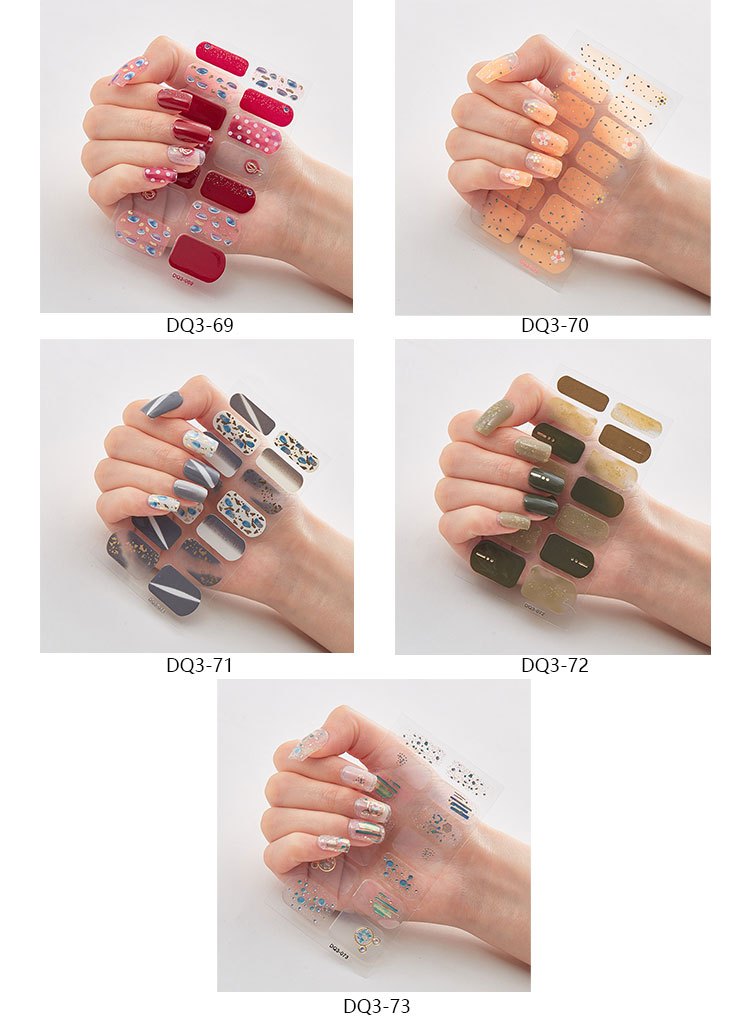 Full Nail Stickers, Elegant Full Wrap Nail Stickers, Self-adhesive Nail Decals For Women